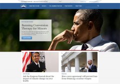 白宫官网升级，网站制作采用HTML5互动式布局